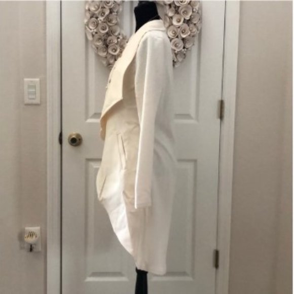 DONATED!! Luxurious Cream draped open front - Picture 6 of 8